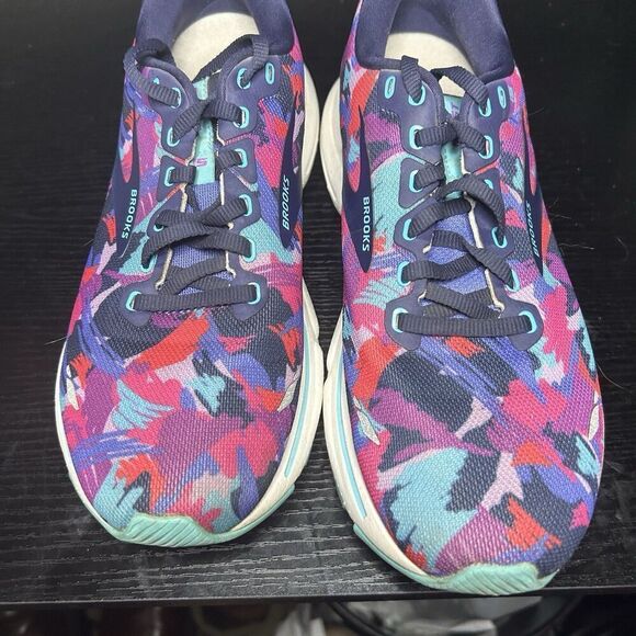 Women’s Brooks Ghost 15 Purple Blue Sneakers Running Shoes 10 Empower Her - Picture 7 of 15